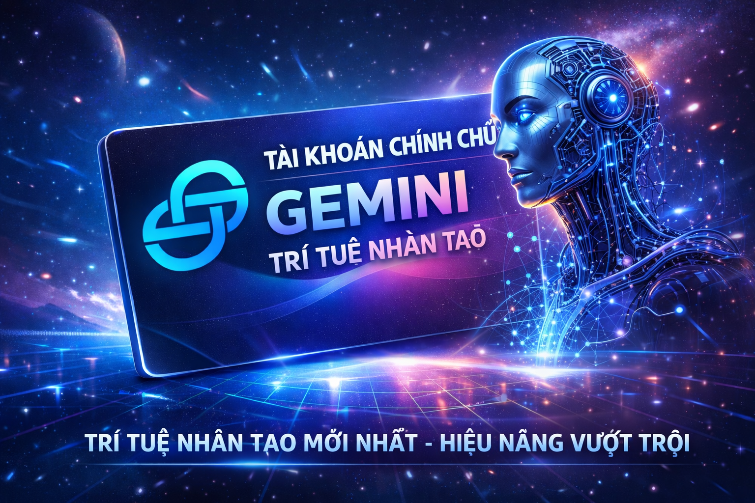Nâng cấp tài khoản (chính chủ) Gemini Pro 1/3/12 ✔️ Giá rẻ ✔️ Bảo hành