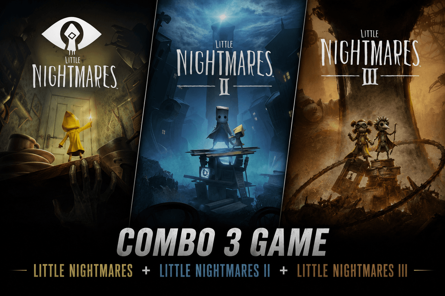 Combo Game Little Nightmares 1 + 2 + 3 | Share Steam Cá Nhân